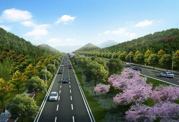 茶陵县西环线公路工程  一级公路